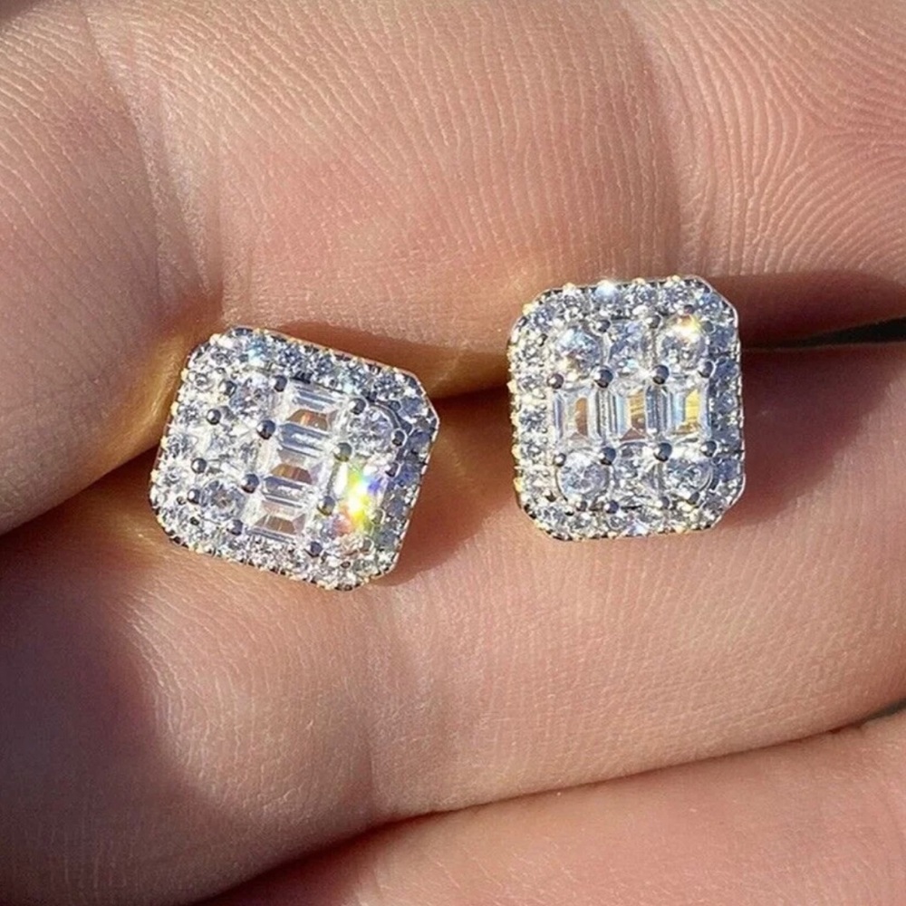 ✨Sparkling Square Studs✨ - Picture 2 of 7